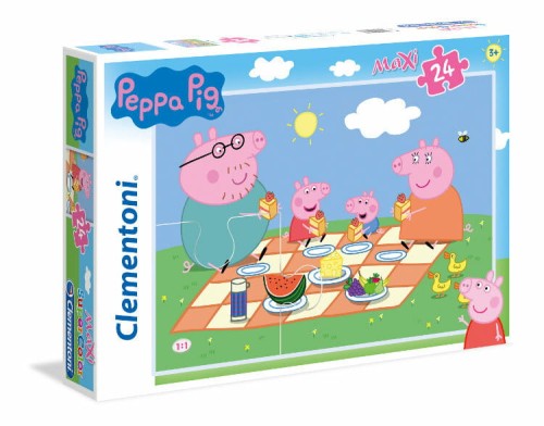 Przejdź do produktu Clementoni Puzzle 24el Maxi Świnka Peppa 24028