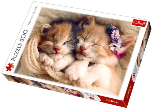 Przejdź do produktu Puzzle 500el Śpiące kotki 37271 Trefl p8