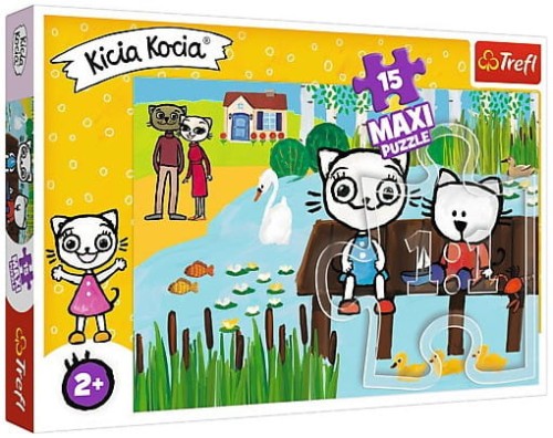 Przejdź do produktu Puzzle 15el MAXI - Kicia Kocia nad jeziorem 14331
