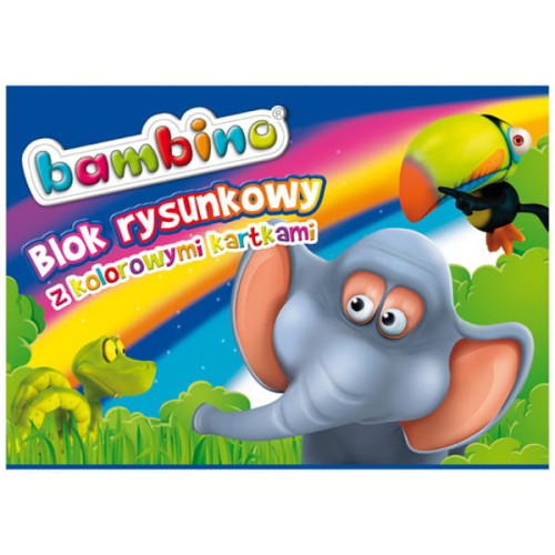 Przejdź do produktu Blok rysunkowy A4 kolorowy 16k Bambino ST p10 MAJE