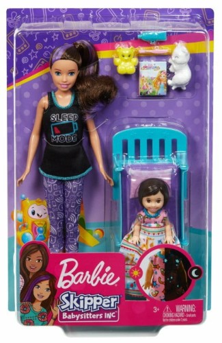 Przejdź do produktu Barbie Lalka Skipper Opiekunka zestaw Czas na sen