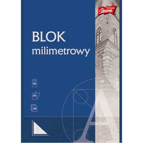 Przejdź do produktu Blok milimetrowy A4 20k UNIPAP p10 MAJEWSKI cena z