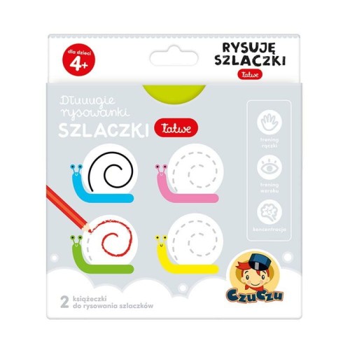 Przejdź do produktu CzuCzu Dłuugie rysowanki Rysuję szlaczki łatwe 4+