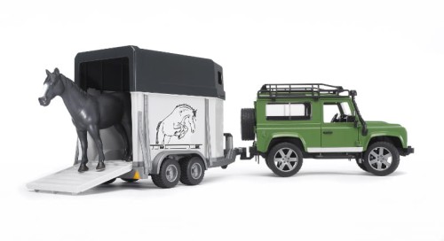 Przejdź do produktu Land Rover z przyczepą dla konia i figurką konia B