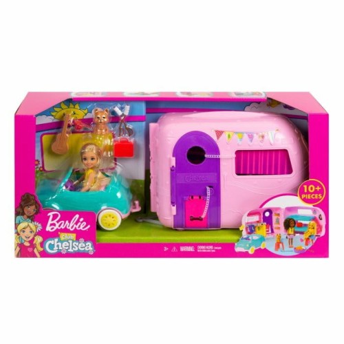 Przejdź do produktu Barbie Chelsea Przyczepa kempingowa + lalka FXG90