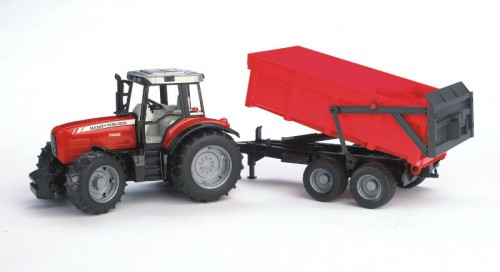 Przejdź do produktu Traktor Massey Ferguson 7480 z przyczepą wywrotką