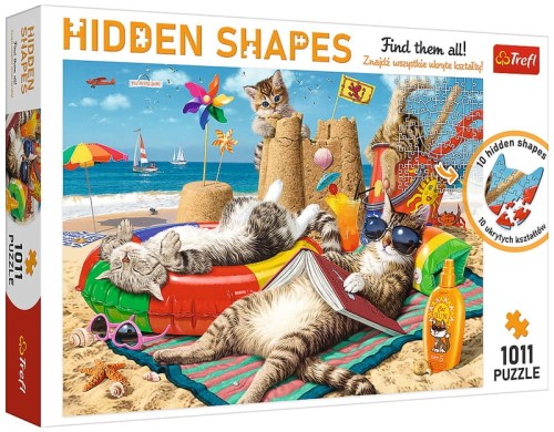 Przejdź do produktu Puzzle 1000el Kocie wakacje 10674 Trefl