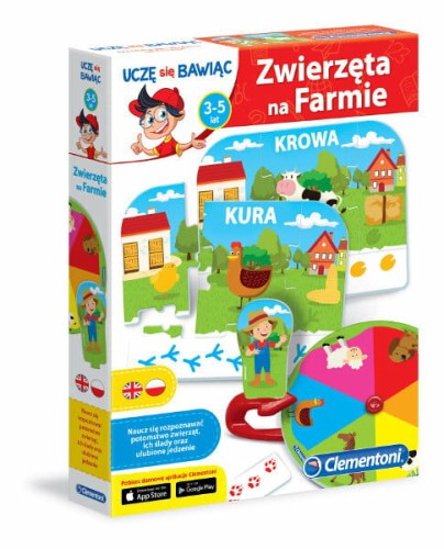 Przejdź do produktu Clementoni Zwierzęta na farmie 60916 p6, cena za 1