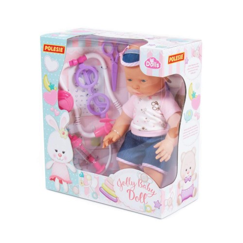Przejdź do produktu Polesie 78353 Lalka wesoły Bobas 35cm ze smoczkiem
