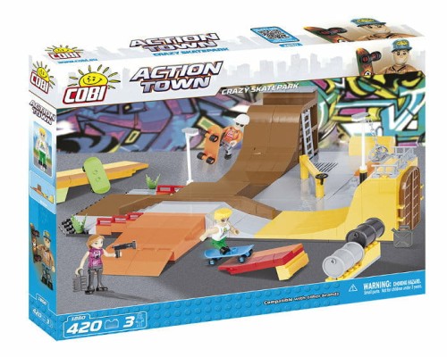 Przejdź do produktu COBI 1880 ACTION TOWN Crazy Skatepark 420 kl p3
