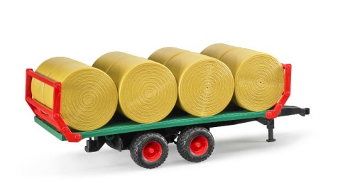 Przejdź do produktu Przyczepa do transportu siana + 8 bel 02220 BRUDER