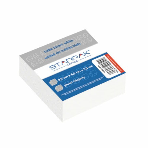 Przejdź do produktu Wkład do kubika 85x85 biały klej. STARPAK