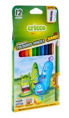 Przejdź do produktu Kredki Crico 12kol trój grube