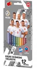 Przejdź do produktu Kredki ołówkowe 12 kolorów PZPN ASTRA