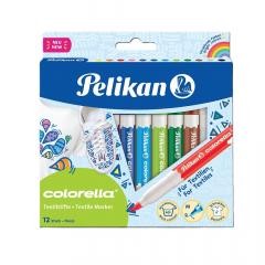 Przejdź do produktu Flamastry do tkanin 12-kol. Colorella w etui, Pelikan