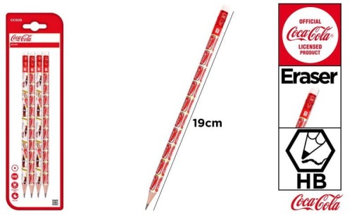 Przejdź do produktu Ołówki Coca-Cola 4 sztuki CC025, Main Paper