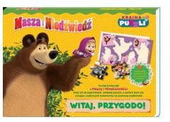 Przejdź do produktu Książka Masza i niedźwiedź. Kraina puzzli cz 1 Witaj, przygodo!, MSZ