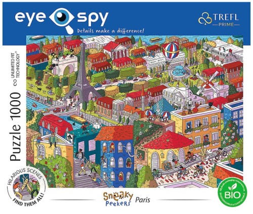 Przejdź do produktu Puzzle 1000el Sneaky Peekers: Paris France / Podst