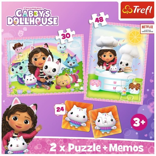 Przejdź do produktu Puzzle 2w1 + memos Gabi z Kocim Przyjacielem. Koci