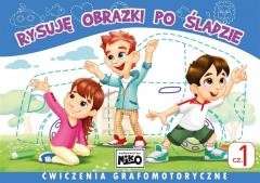 Przejdź do produktu Książka Rysuję obrazki po śladzie. Ćwiczenia grafomotoryczne, Niko