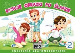 Przejdź do produktu Książka Rysuję obrazki po śladzie. Ćwiczenia grafomotoryczne, Niko