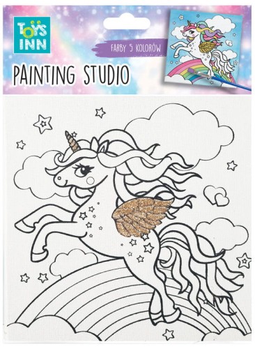 Przejdź do produktu Zestaw do malowania Canvas Unicorn Rainbow STN 791