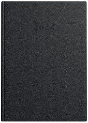 Przejdź do produktu Kalendarz książkowy A4 2024 dzienny Standard czarny, Top-2000