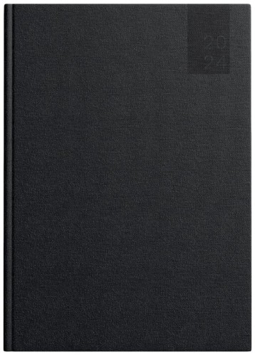 Przejdź do produktu Kalendarz książkowy A5 2024 dzienny Basic czarny, Top-2000