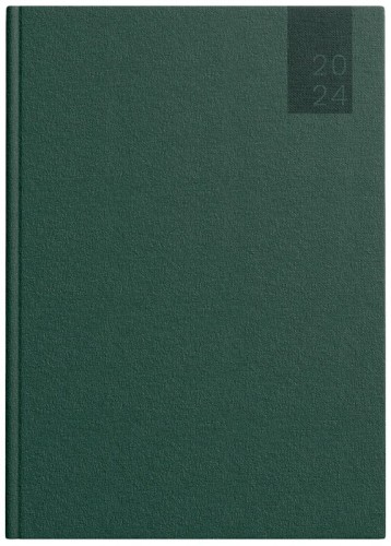 Przejdź do produktu Kalendarz książkowy A5 2024 dzienny Basic zielony, Top-2000