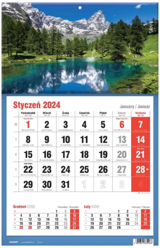 Przejdź do produktu Kalendarz 2024 KTJ 2 Jednodzielny