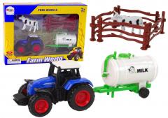 Przejdź do produktu 13290-Zestaw farma traktor zbiornik na mleko krowa