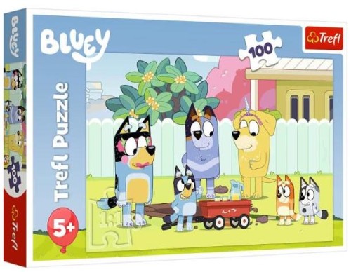 Przejdź do produktu Puzzle 100el Wesoły świat Bluey 16471 Trefl