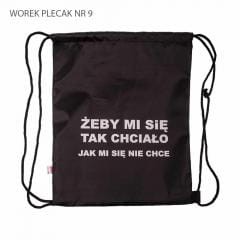 Przejdź do produktu WOREK PLECAK 9