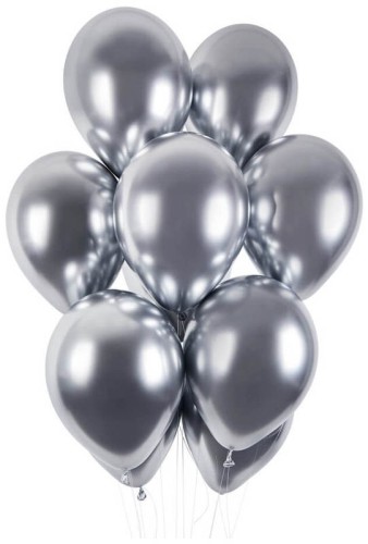 Przejdź do produktu Balony GB120 shiny 13 cali - srebrne/ 50 szt.