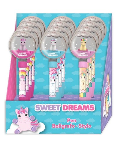Przejdź do produktu Długopis z nakładką (kula wodna Jednorożec) Sweet Dreams KL11224, Kids