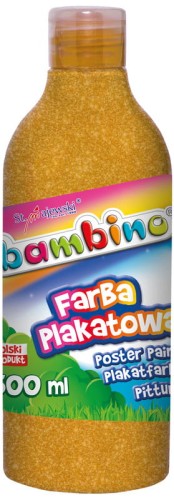 Przejdź do produktu Farba plakatowa w butelce złota 500 ml ZWIERZAKI U
