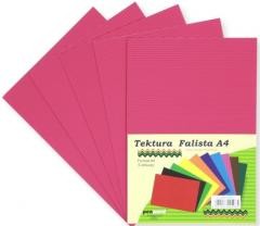 Przejdź do produktu Tektura A4 falista ciemnoróżowa 5szt