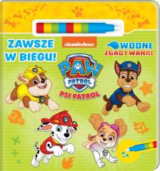 Przejdź do produktu Książka Psi Patrol. Wodne Zgadywanki cz. 3 Zawsze w biegu!, MSZ