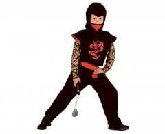 Przejdź do produktu Zestaw "Ninja-Czerwony Smok" (koszula, spodnie, pasek, kaptur, maska), rozm. 130/140 cm