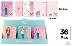 Przejdź do produktu Notes na spirali BDGirls MP p36, mix cena za 1 szt