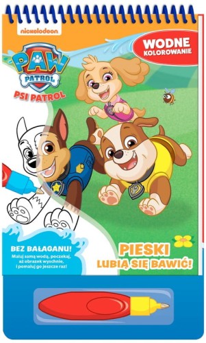 Przejdź do produktu Książka Psi Patrol. Wodne kolorowanie cz. 11 Pieski lubią się bawić!, MSZ