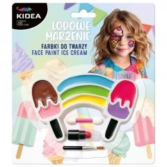 Przejdź do produktu Farbki do twarzy 9-kol. Lodowe Marzenie, Kidea