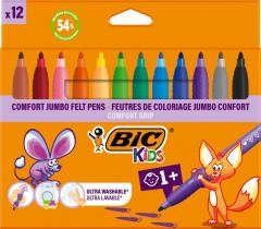 Przejdź do produktu BIC 517250 FLAMASTRY JUMBO COMFORT 12KOL