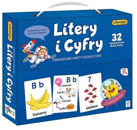 Przejdź do produktu Gra Litery i cyfry, karty edukacyjne, Adamigo