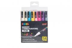 Przejdź do produktu Marker pigmentowy Posca PC-3M kpl. 16-kol. Soft Colors, Uni