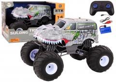 Przejdź do produktu 17835 Duże Auto Terenowe Zdalnie Sterowane 2.4G RC 1:6 Dinozaur