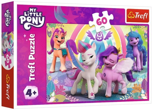 Przejdź do produktu Puzzle 60el Little Pony w świecie przyjaźni, Trefl