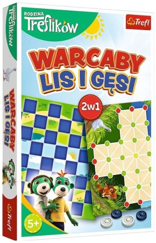Przejdź do produktu Warcaby Lis i Gęsi - Rodzina Treflików 02301 Trefl