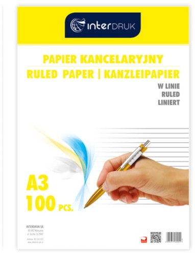 Przejdź do produktu Papier Kancelaryjny A3 Linia