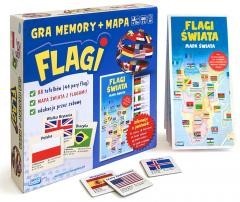 Przejdź do produktu Flagi. Gra memory + mapa